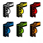 Mountain Bicycle Fork Decal Stickers for FOX Factory 40 RACKING SHOX